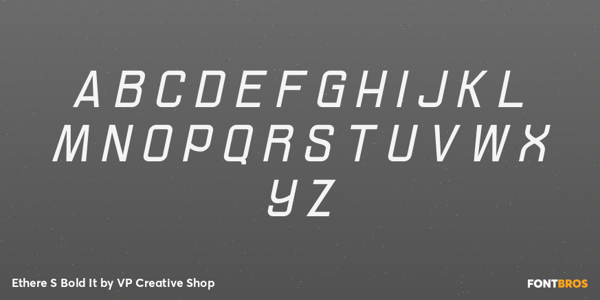 Ethere S Bold It Font Poster #2