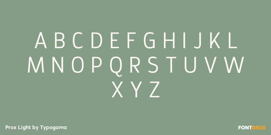 Prox Light Font Poster #2