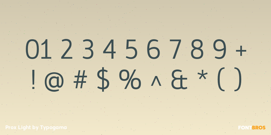 Prox Light Font Poster #4