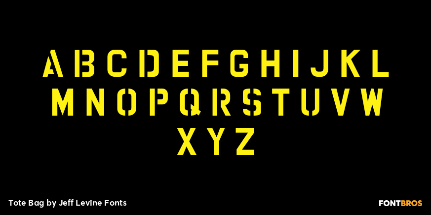 Tote Bag Font Poster #3