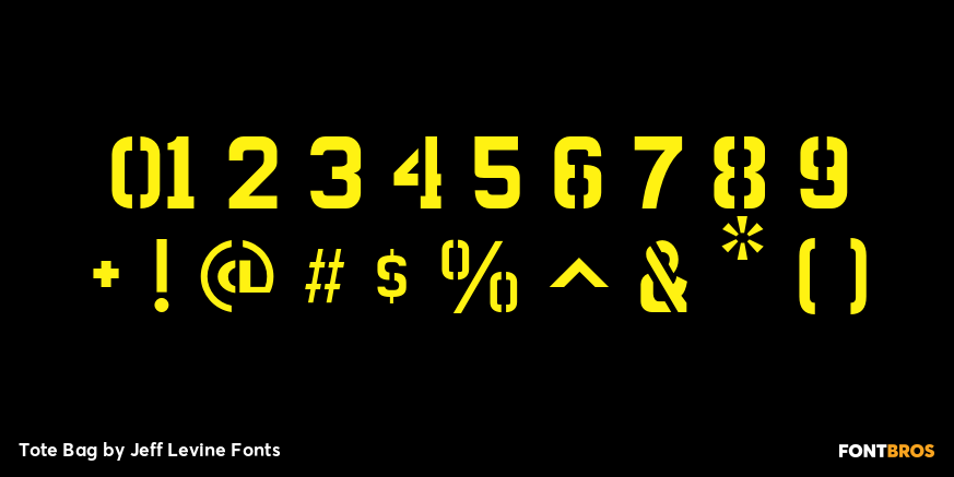 Tote Bag Font Poster #4