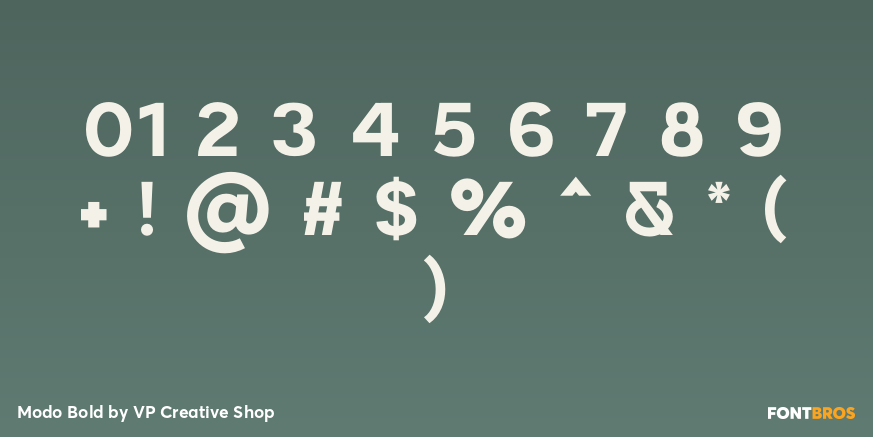 Modo Bold Font Poster #1
