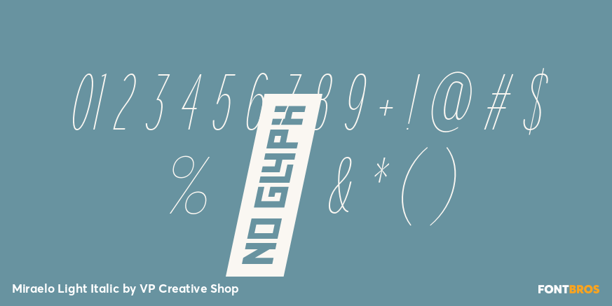 Miraelo Light Italic Font Poster #4