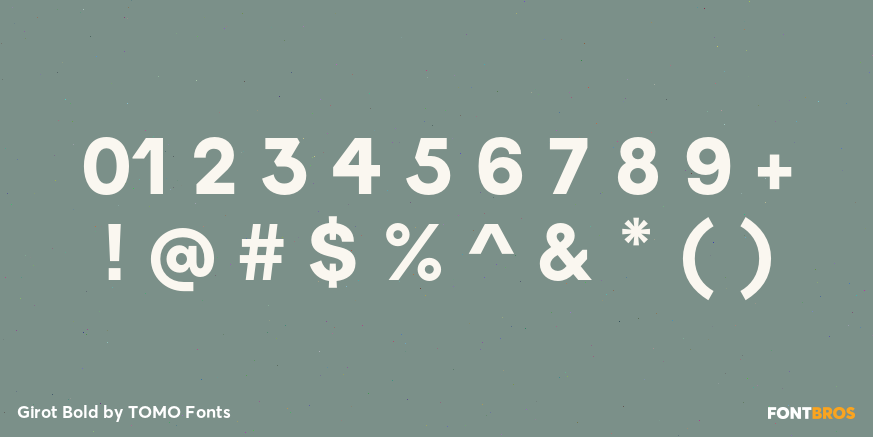 Girot Bold Font Poster #1