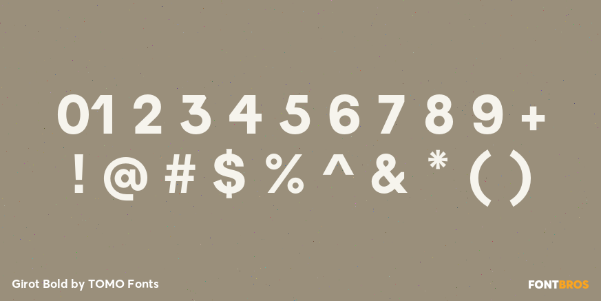 Girot Bold Font Poster #4