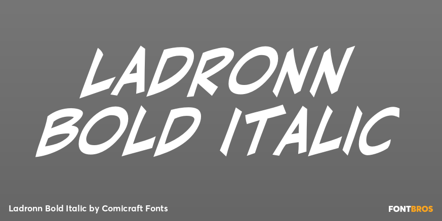 Ladronn Bold Italic Font Poster #1