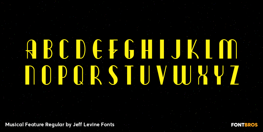 Musical Feature Regular Font Poster #2