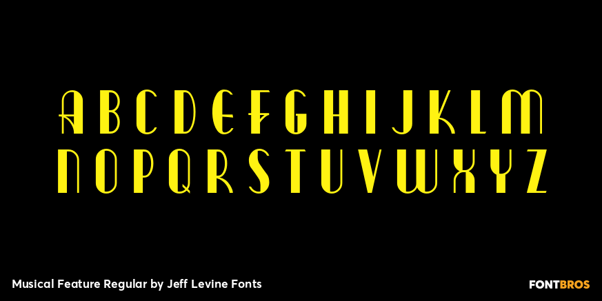 Musical Feature Regular Font Poster #1