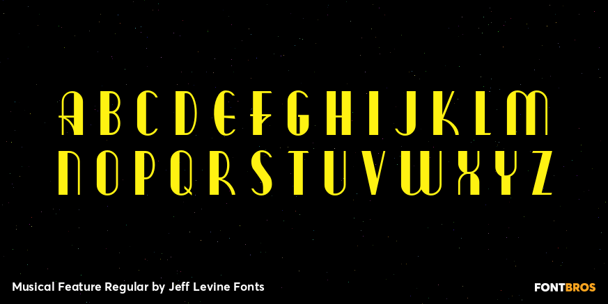 Musical Feature Regular Font Poster #1