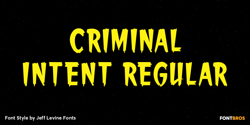 Criminal Intent Regular Poster