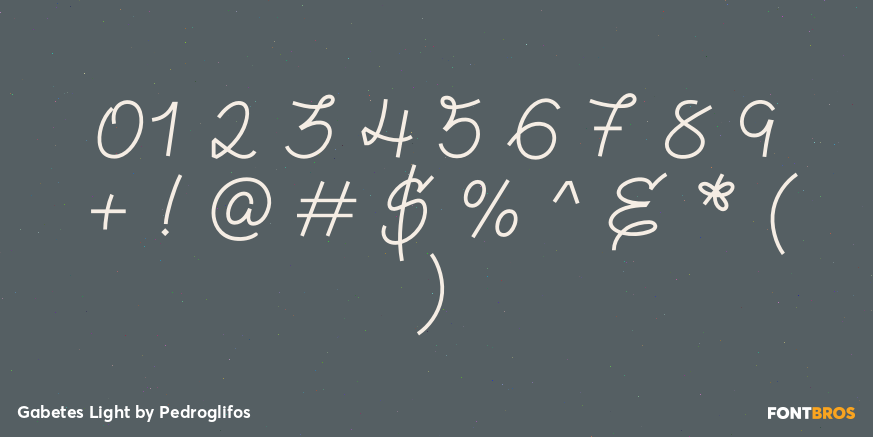 Gabetes Light Font Poster #1