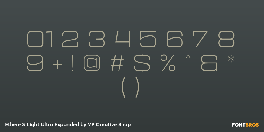 Ethere S Light Ultra Expanded Font Poster #4