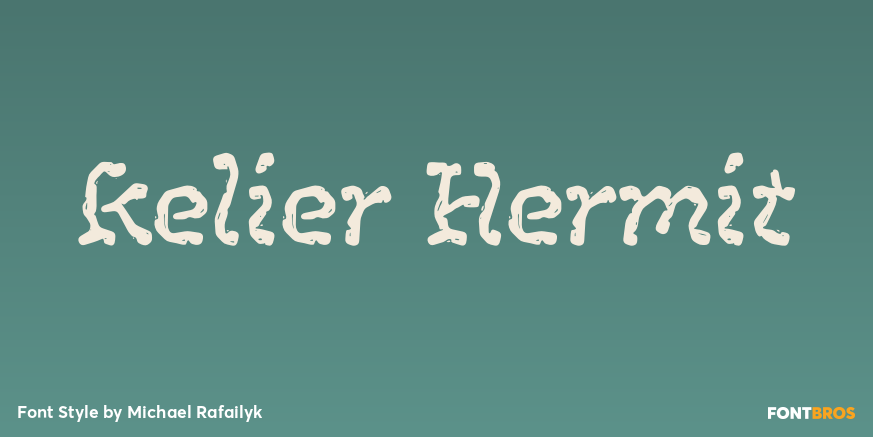 Kelier Hermit Font Poster #1