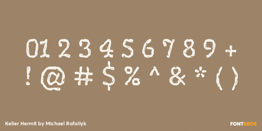 Kelier Hermit Font Poster #4