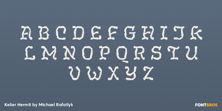 Kelier Hermit Font Poster #2