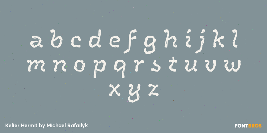 Kelier Hermit Font Poster #3
