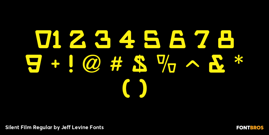 Silent Film Regular Font Poster #4