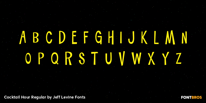 Cocktail Hour Regular Font Poster #2