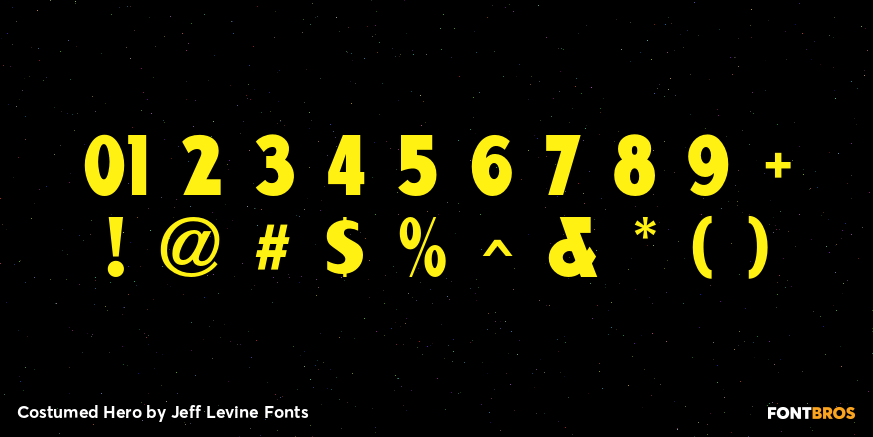 Costumed Hero Font Poster #4