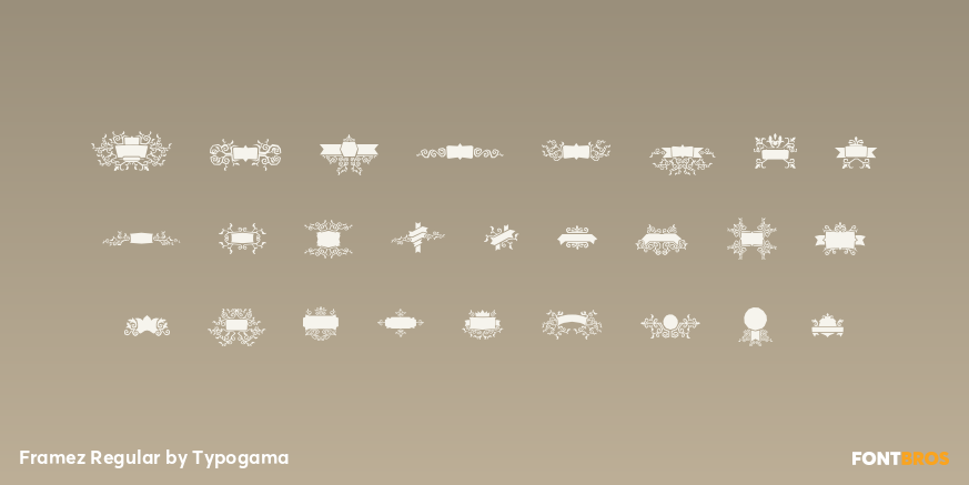 Framez Regular Font Poster #2