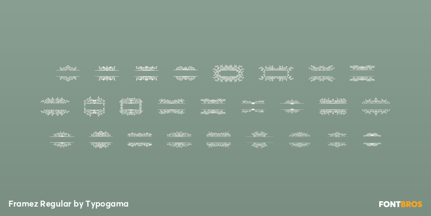 Framez Regular Font Poster #3