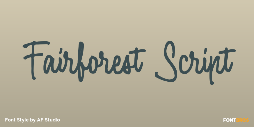 Fairforest Script Poster