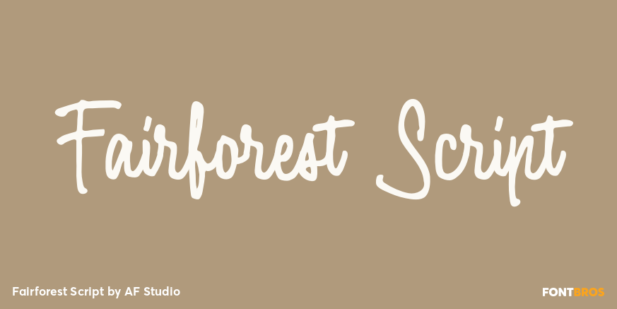 Fairforest Script Poster