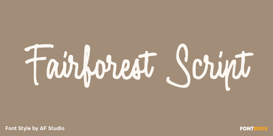 Fairforest Script Poster