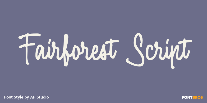 Fairforest Script Poster