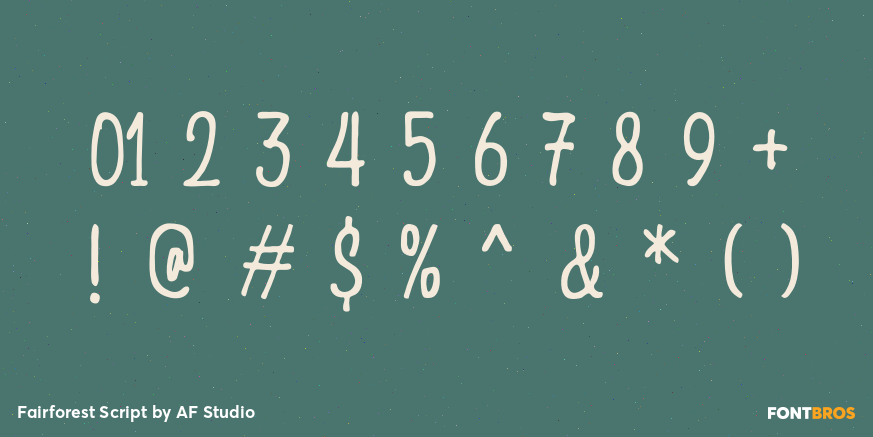 Fairforest Script Font Poster #4