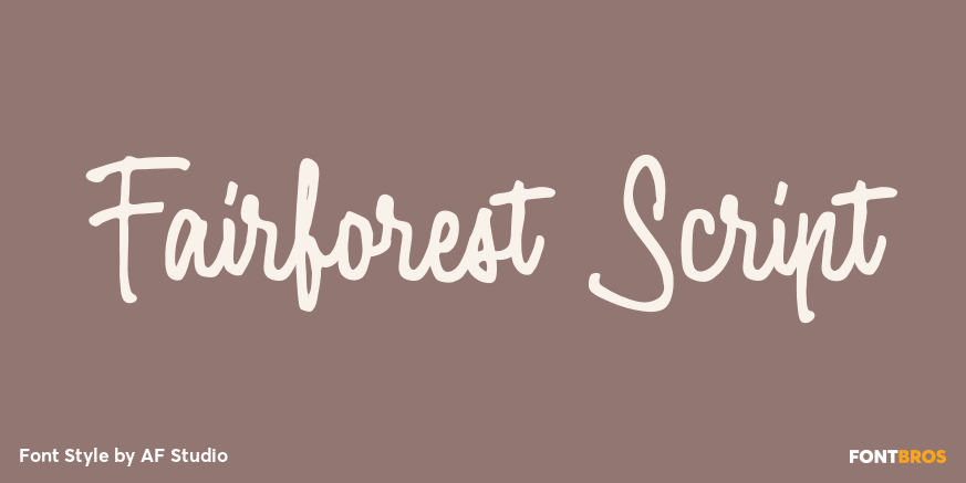 Fairforest Script Poster