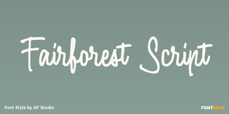 Fairforest Script Poster