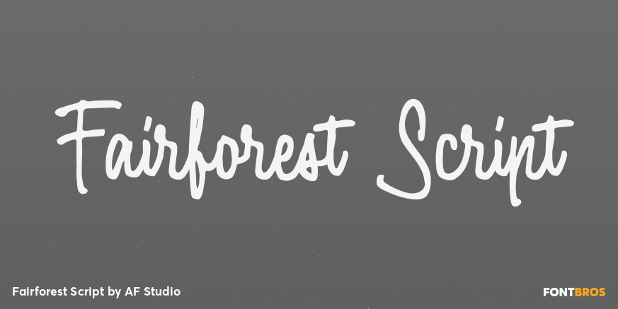 Fairforest Script Poster