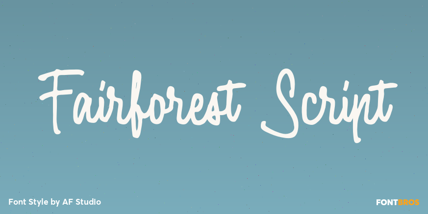 Fairforest Script Poster