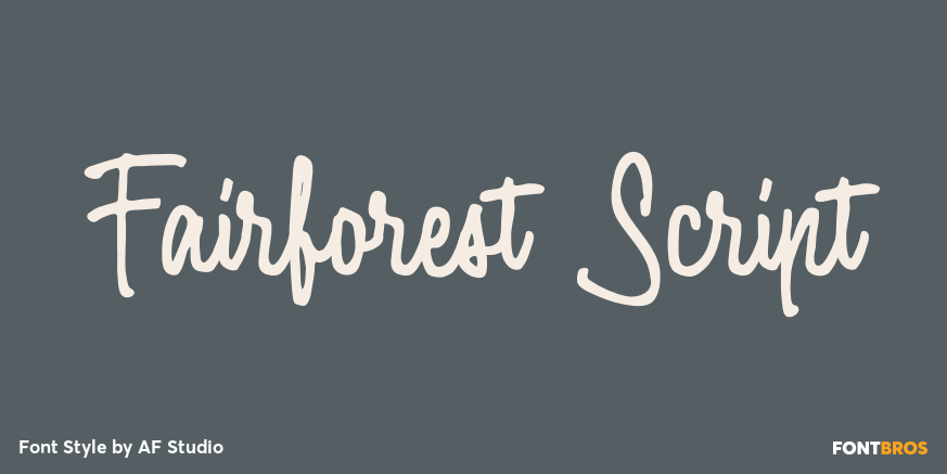 Fairforest Script Poster