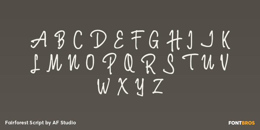 Fairforest Script Font Poster #2
