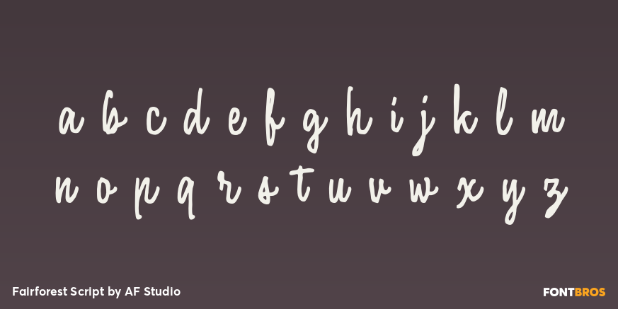 Fairforest Script Font Poster #3
