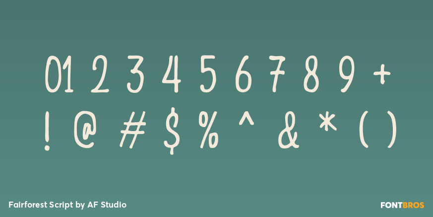Fairforest Script Font Poster #4