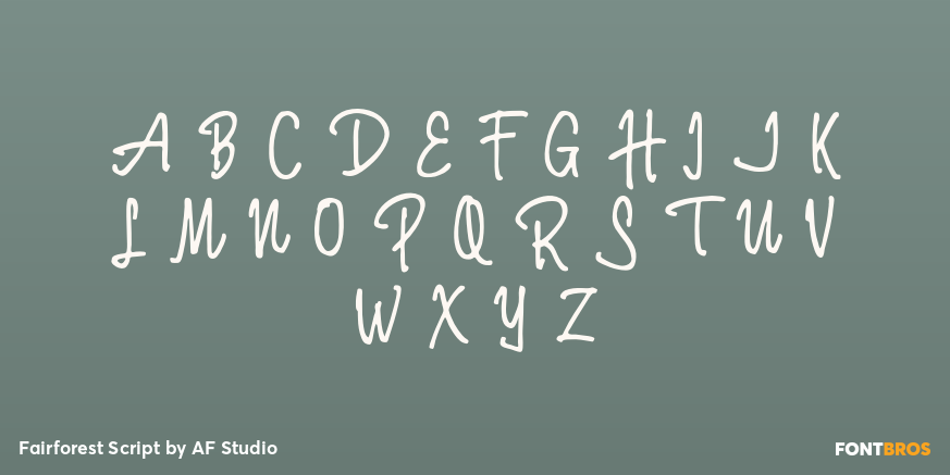 Fairforest Script Font Poster #2