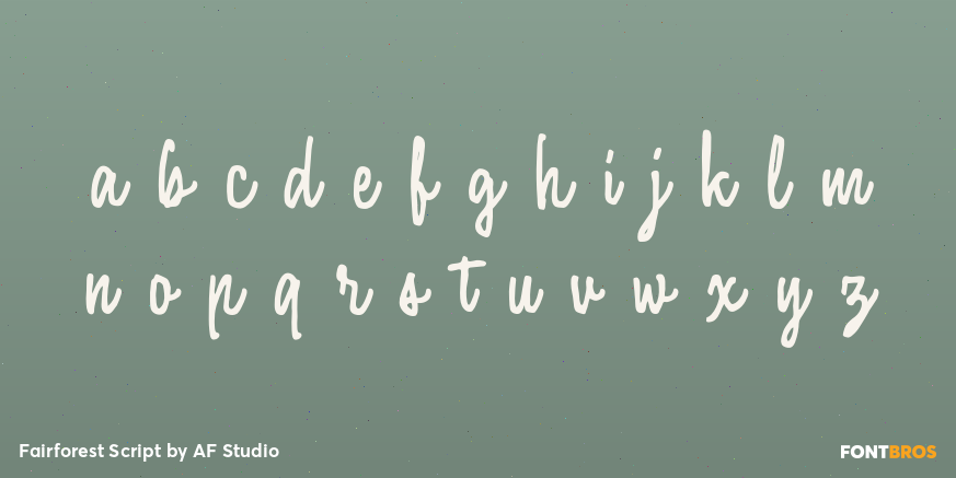 Fairforest Script Font Poster #3