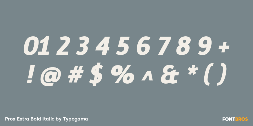 Prox Extra Bold Italic Font Poster #4