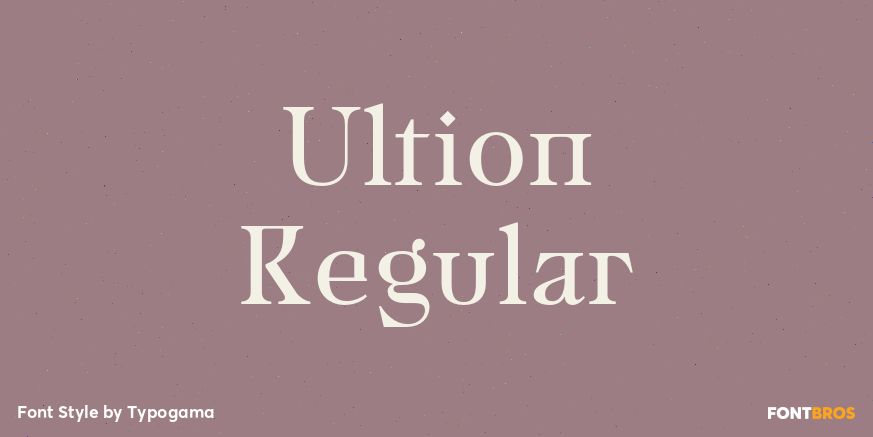 Ultion Regular Poster