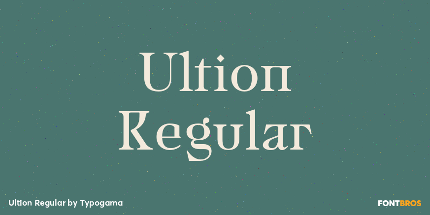 Ultion Regular Poster
