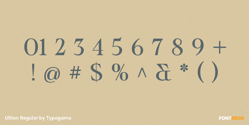 Ultion Regular Font Poster #1