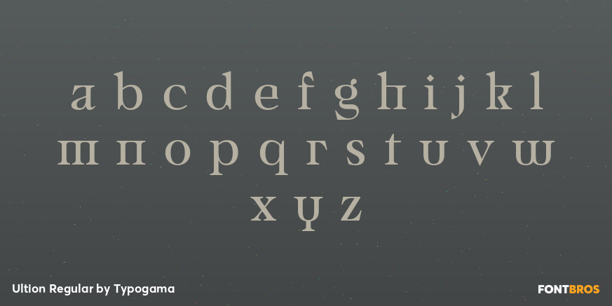 Ultion Regular Font Poster #1
