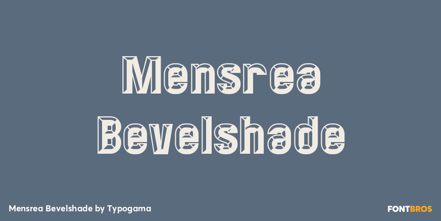 Mensrea Bevelshade Poster