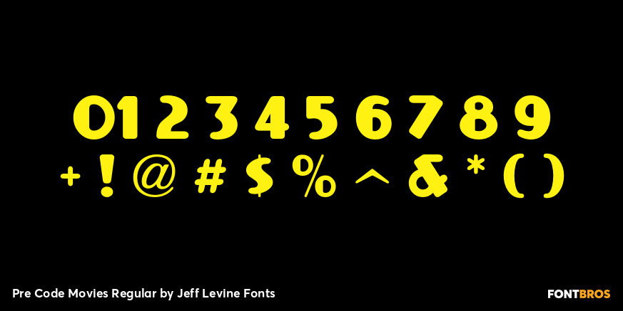 Pre Code Movies Regular Font Poster #4