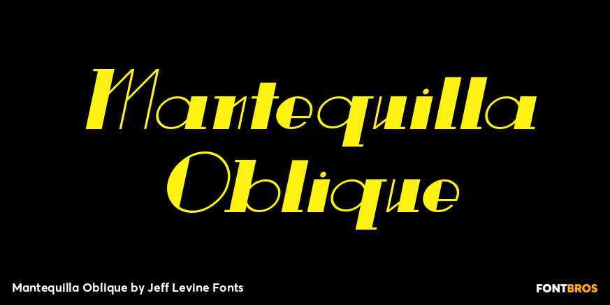 Mantequilla Oblique Poster