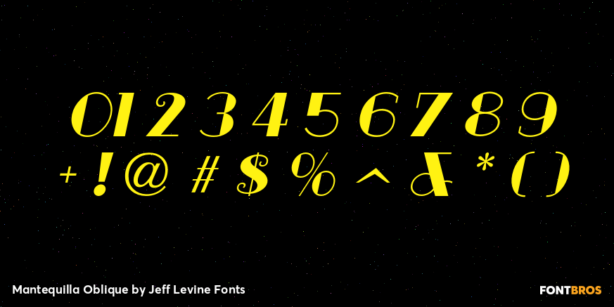 Mantequilla Oblique Font Poster #4