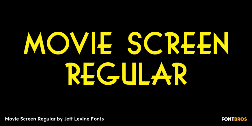 Movie Screen Regular Font Poster #1